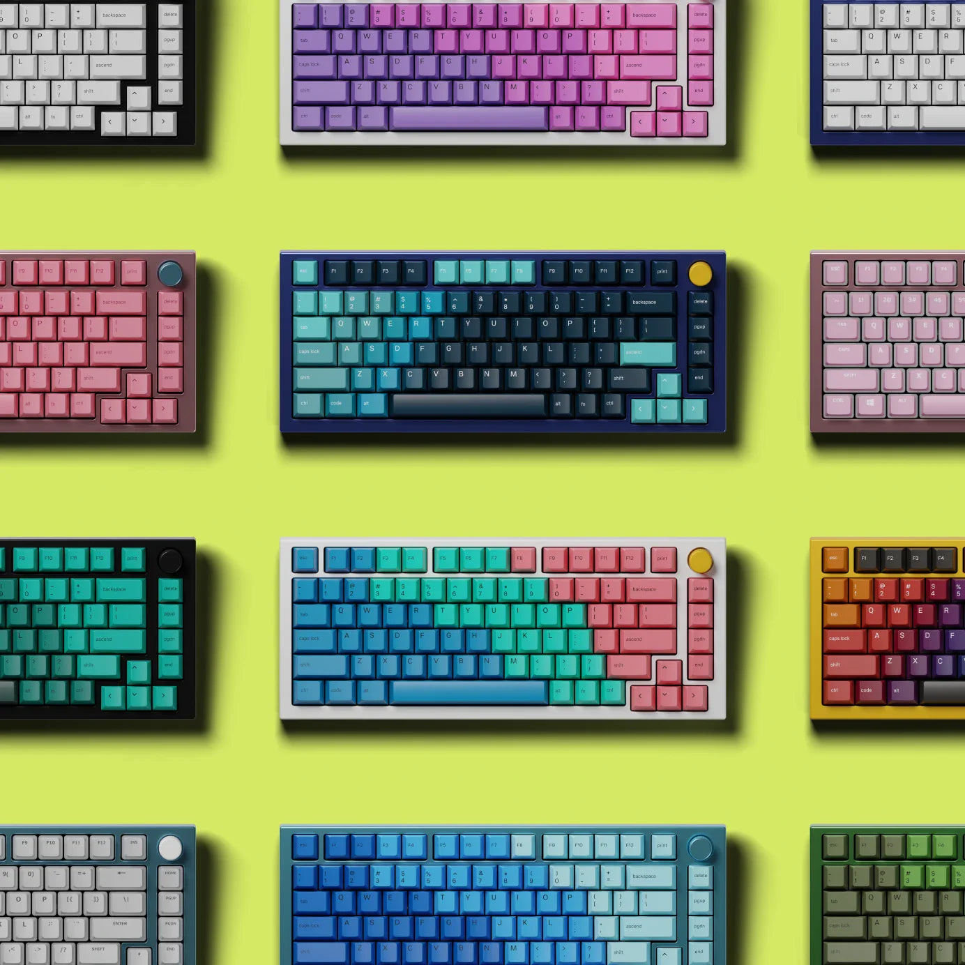 There are endless colorful customization possibilities with the GMMK PRO's suite of accessories